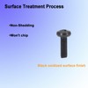 Black License Plate Screws for Lexus, Toyota, M6-1.0 x 16