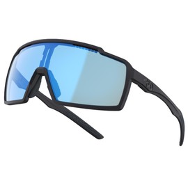 720armour A-Fei Photochromic Sports Sunglasses – UV400 Protection for Men & Women, Matte Black Frame with Blue Photochromic Lens, for Running, Cycling & Trail