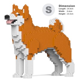 JEKCA Akita Inu 01S-M01 | Dog Plastic Building Blocks | Age 14+