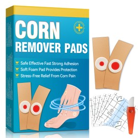 Umadit Corn Removers for Toes, Feet, 24 Packs Corn Pads for Toes with 12 Large Size and 12 Small Size, Gentle and Safe Corn Callus Remover Cushions Stick to Keep Your Skin Healthy, Relieve Corn Pain