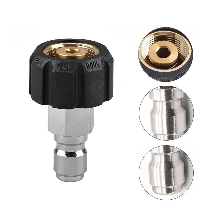 QOOWFEANIG Pressure Washer Quick Connect Kit - 1/4 Inch Quick