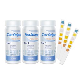 Hot Tub 6 In 1 Test Strips,PH Test Strips,PH Tester For Water,Water Testing Kits For Drinking Water,For Rapid Determination Of Chlorine,PH,Total Alkalinity In Water (150)