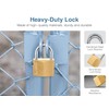 Puroma 1 Pack Keyed Padlock Waterproof Solid Brass Lock, 1.1