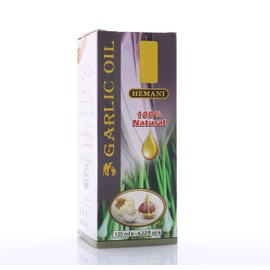 Hemani Garlic Oil 125ml - 100% Natural Cold Pressed Halal Essential Oil for Wellness, Immunity & Overall Wellbeing Support, Pure & Effective Daily Supplement