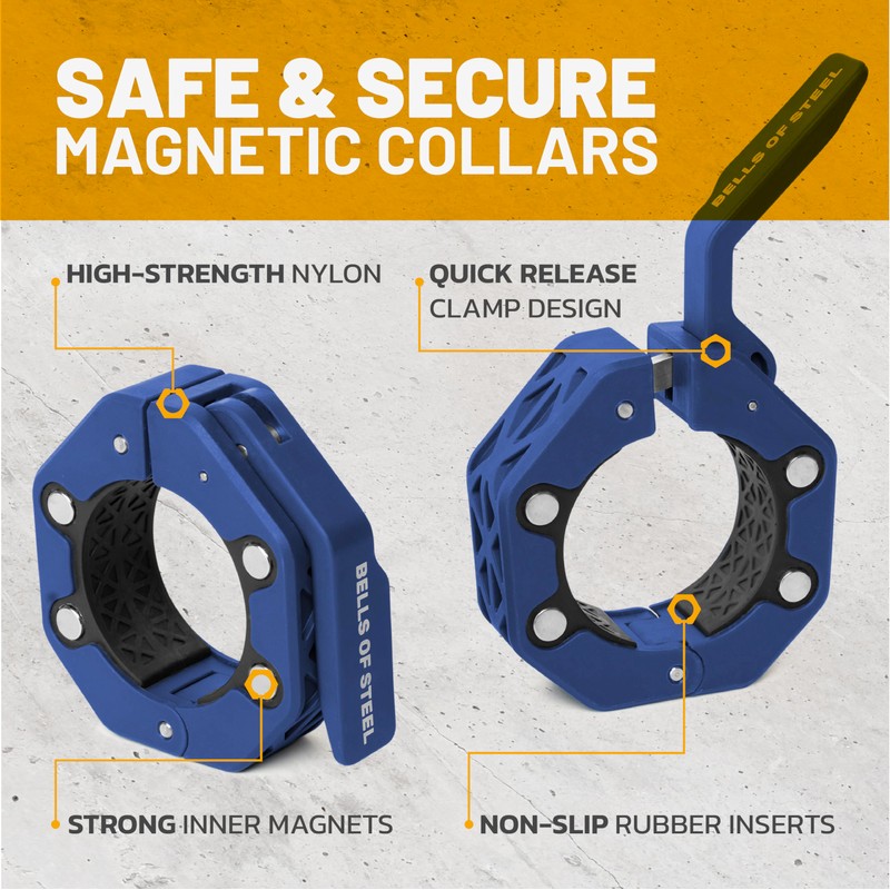 Magnetic Barbell Collars [Bells of Steel] Version 2.0 Premium Weight