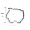 JOKUMO Cute Pig Cookie Cutter 4” Large Animal Shape Cookie
