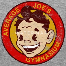 Spreadshirt Average Joe's Gymnasium Men's Premium T-Shirt, XL, Heather Gray