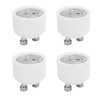 4PCS GU10 to MR16 Lamp Base,Durable ABS GU10 to MR16