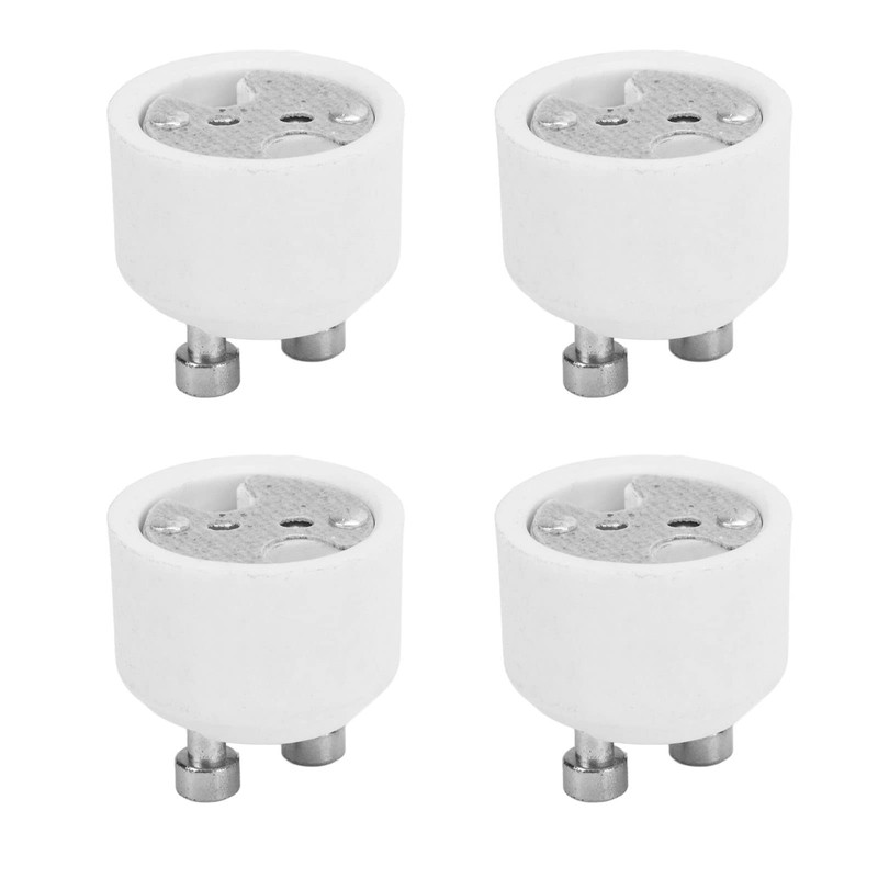 4PCS GU10 to MR16 Lamp Base,Durable ABS GU10 to MR16