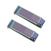 KKHMF 2pcs 0.91" IIC I2C Serial OLED LCD Module 128x32