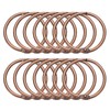 sourcing map 14pcs Shower Curtain Rings, 1.3 Inch ID Metal