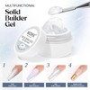 MIZHSE Solid Builder Gel, Aurora White 3D Gel Nail Art