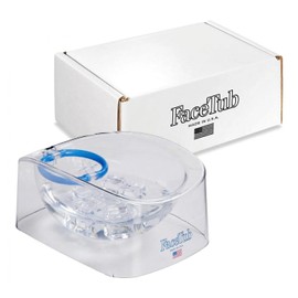 The FaceTub Cold Ice Bath, Premium Face Bowl For Ice, Face Tub Facial Cold Plunge to Support Skin Health & Relaxation, Facial Cold Plunge with Breathing Tubes, Combine Deep Breathing & Cold Plunge
