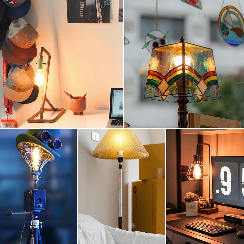 DiCUNO Light Lamp Turn On/Off Switch Knobs Replacement, Black, Standard