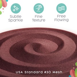 Sandsational Sparkle Burgundy Unity Sand, 1 LB (16 oz), Colored Sand for Weddings, Vase Filler, Home Décor, Crafts, Terrariums, and More