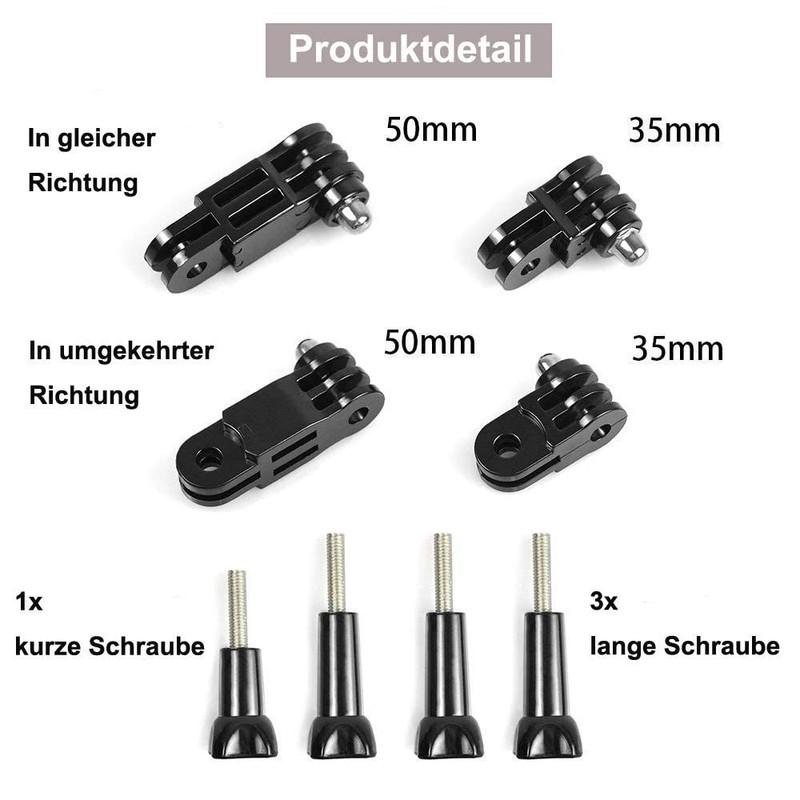 ShipeeKin 3-Way Adjustable Extension Arm Swivel Straight Joints Bracket Long