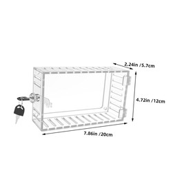 TEHAUX 1Set Thermostat Lock Box with Key Durable Wall Mounted Thermostat Guard for Enhanced Security Easy Installation Lightweight Design Sturdy Protective Cover for Home