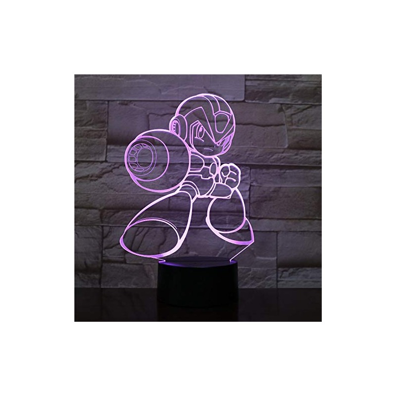 LED Video Lamp Megaman X Color Changing USB Night Light