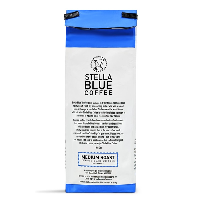 STELLA BLUE Fresh Whole Bean Coffee | Big Cat Blend