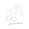 jojofuny 2 Sets Bowtie Metal Cutting Dies DIY Carbon Steel