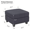Belffin Corduroy Ottoman Modular Sectional Couch Module Parts Convertible Modern