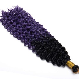 Tess 14-inch braids, synthetic hair braid, 1 piece crochet braids, hair extensions, water wave curly hair pieces, 30 strands (100g)/pc, synthetic hair extensions, 100g/pack.