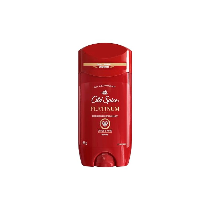 Old Spice Barra Desodorante Premium Platinum De 85 g
