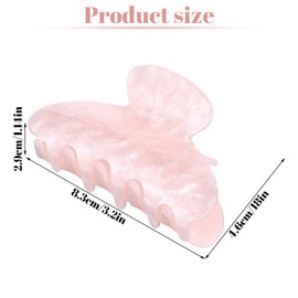 Kifmurase Hair Claw Clips, Acrylic Big Hair Clips for Thick Hairs, Women Girls Strong Hold Jaw Clip, Cute Banana Hairclip for Hairs Styling Accessories, Large Non-Slip Barrettes Clip