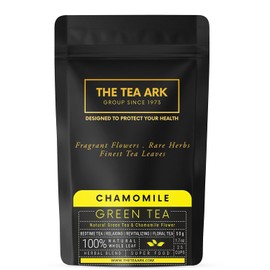 Chamomile Tea Loose Leaves (50 Gm) Pouch | Herbal Green Tea | Natural Whole Flower Buds Of Chamomile (25 Servings)