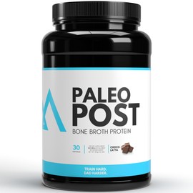 TEDCo Paleo Post Beef Protein Powder - Collagen Peptides - Grass Fed Bone Broth Beef Protein - 21g Protein - Gut, Keto, and Paleo Friendly -30 Servings (Chocolate)