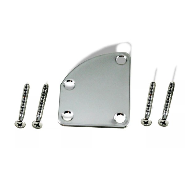 Bitterroot Neck Plate Curved 2 x 2 1/2 Chrome metal