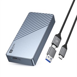 SANZANG USB 4/Thunderbolt 4 M.2 NVMe SSD Aluminum External Case 40Gbps 3-Stage Cooling System with Cooling Vest for 2230-2280 Portable