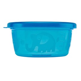 Nûby snack pots, 300 ml, 3 m + (Pack of 6), colours assorted