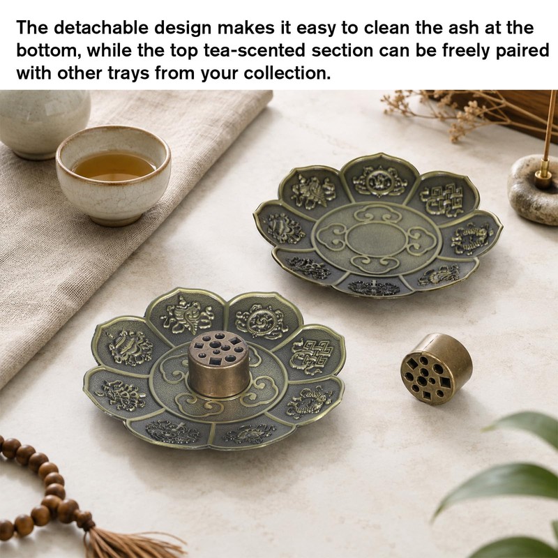 2 PCS Incense Stick Holders, Copper Incense Burner Holder with
