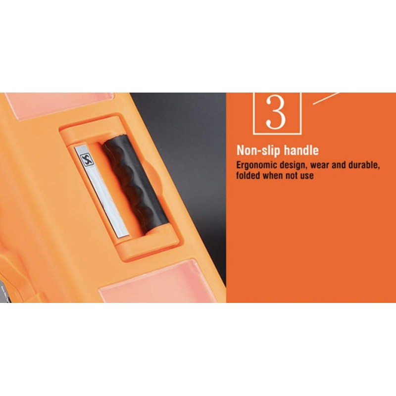 Edward Tool Stainless Steel Tool Box 16” - Small Metal