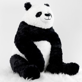 Large 22" Soft Plush Sitting Panda Bear Toy White & Black Stuffed Teddy Kids Toy