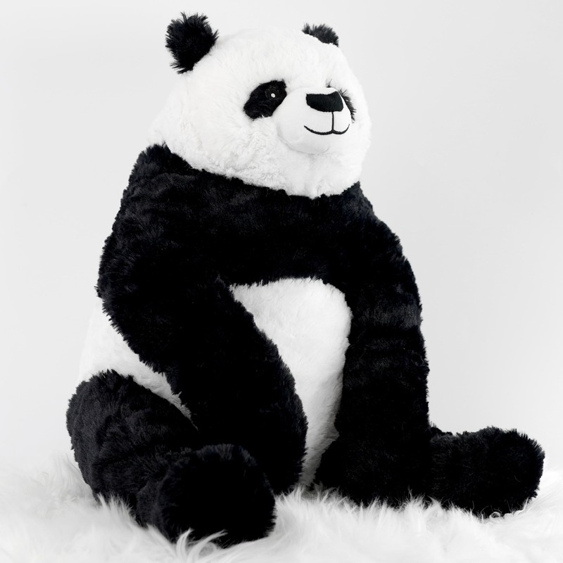 Large 22" Soft Plush Sitting Panda Bear Toy White &
