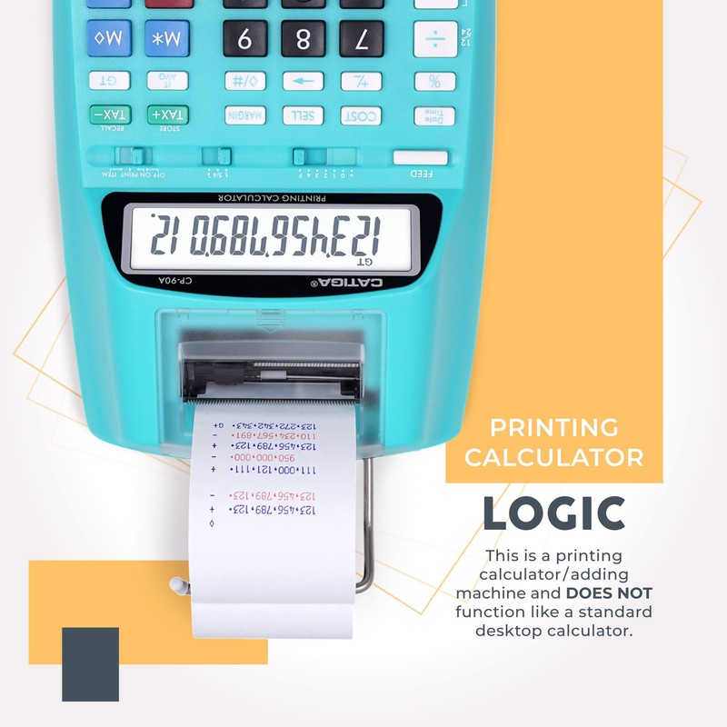 CATIGA New & Upgraded 2024 Printing Calculator Adding Machine 10