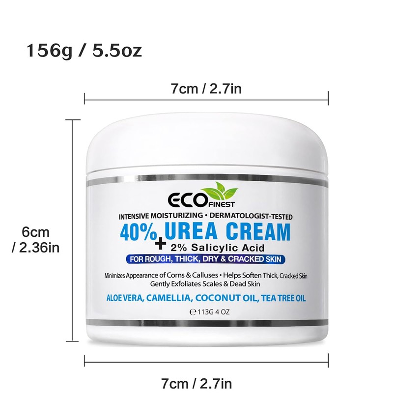 ECO finest 40% Urea Cream Contains Salicylic Acid and Is