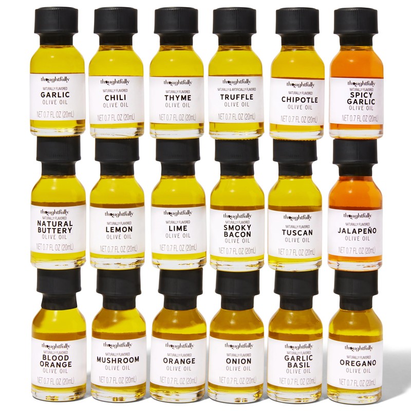 Thoughtfully Gourmet, Olive Oil Sampler Gift Set, Includes Uniquely Flavored