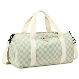 BLUBOON Duffle Bag Girls Kids Cute Gym Bag with Shoes Compartment & Wet Separation Waterproof Sports Overnight Travel Bag