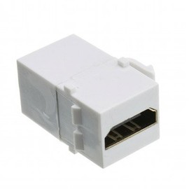 HDMI Female to HDMI Female Keystone Coupler Insert White
