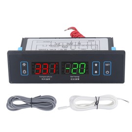 Digital Display Thermostat with Dual Sensors PID Temperature Controller for Heating Cooling System AC220V