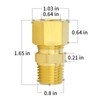 ChillWaves Brass Compression Tube Fitting, 5/8" OD x 1/2" NPT