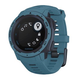 EXMRAT for Garmin Instinct Watch Band, Replacement Silicone Watch Strap for Garmin Instinct Solar/Tactical/Esports/Instinct Tide (Lake Blue)