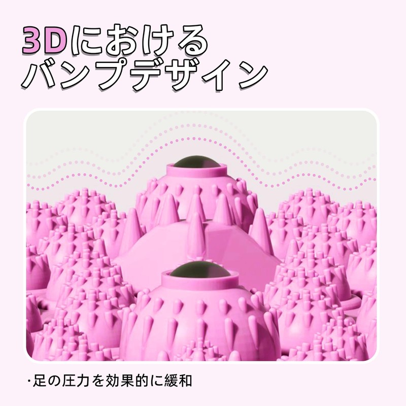 足ツボマット 指圧ボード足裏マッサージ 足つぼマット 足ツボ押し 足踏みマット 指圧マット 人間工学指圧パッド 運動 マッサージ 足のリラックス