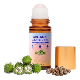 Abelha Rainha - Aceite De Ricino Con Rodillo De Cuarzo Rosa Sin Hexano - 50ml | Rosa - Top Quality