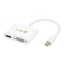 Techly IADAP MDP-VGAH12 Mini Display Port to Hdmi/Vga Adapter