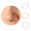 Thin Nose Rings Hoops for Women/Men,Tiny Small Gold Nose Rings