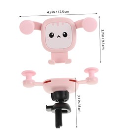 Ciieeo Cute Animal Car Phone Mount Stand Air Vent Clip Holder for Easy Access Gravity Sensing Design for Secure Phone Stability Decorative Car Accessories for Experience